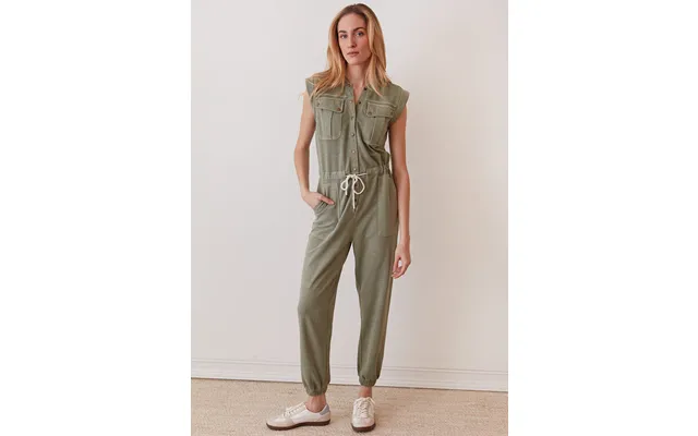 Washed Jude Jumpsuit - Grasse Green Xl
