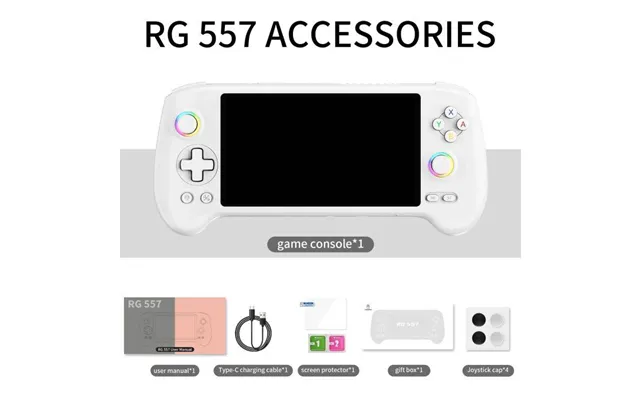 Anbernic Rg557 Handheld Game Console 5.48'' Amoled Android 14 5500mah Bluetooth 5