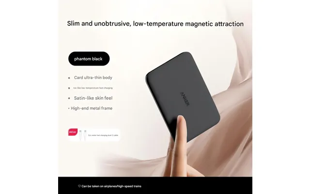 Anker Ultra-thin Magnetic Power Bank 10000mah Compatible With Iphone 17
