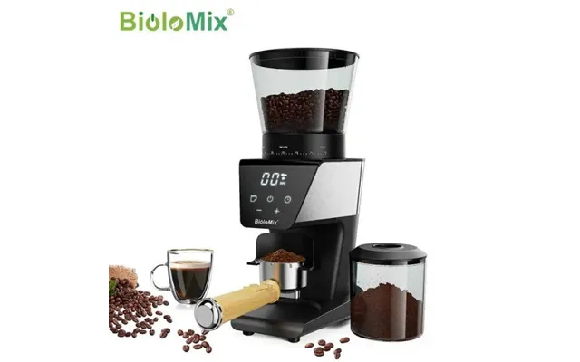 Biolomix 706 Automatic Burr Mill Electric Coffee Grinder With 30 Gears For Espresso American Coffee Pour Over Visual Bea