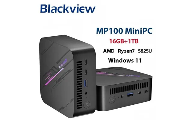 Blackview Mp100 New Mini Pc Amd R7 5825u Windows 11 8-core 16-thread 16gb Ddr4 512gb 1tb Ssd Wifi 6 Mini Computer Pc Sav product image