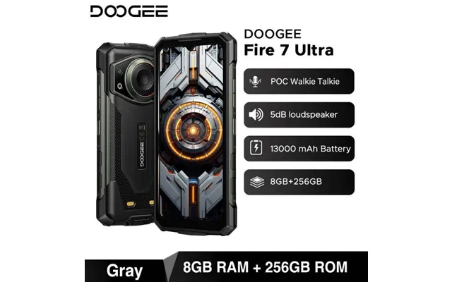 Doogee Fire 7 Ultra 5g Rugged Phone 32gb 256gb 13000mah Battery Dimensity 6300 125db Speake Poc Walkie Talkie Nfc