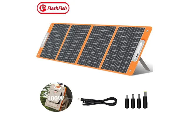 Eu Direct Flashfish Tsp 18v 100w Foldable Solar Panel Portable Solar Charger With Dc Usb Output