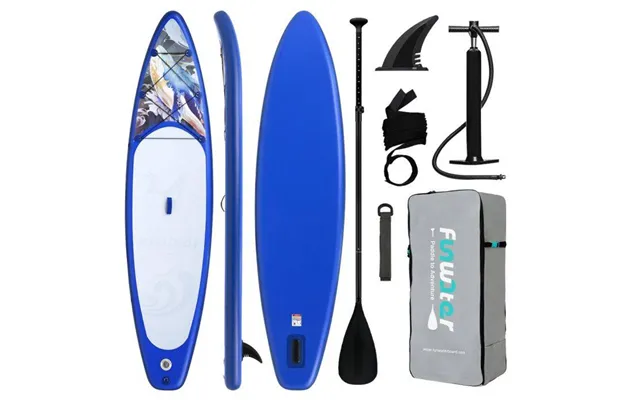 Eu Direct Funwater 3508415cm Inflatable Stand Up Paddle Board Load 180kg Plus Longer Sup For Solo Adventure And Family T
