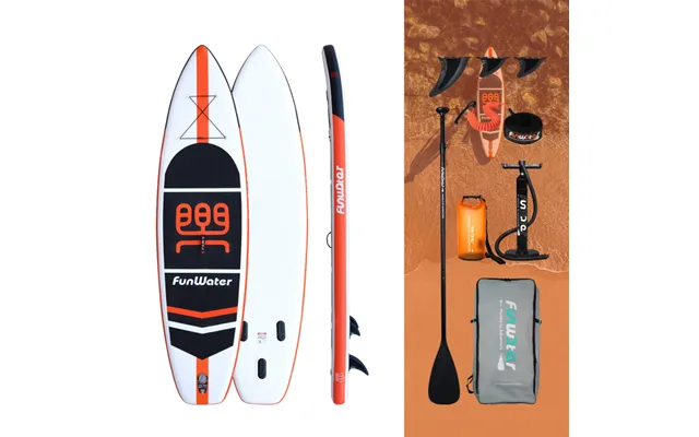 Eu Direct Funwater Inflatable Stand Up Paddle Board Surfboard 335*84*15cm Ultra-light For All Levels With 10l Dry Bag Tr
