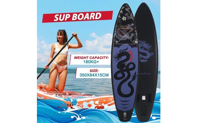 Eu Direct Funwater Supfr17u 350cm Inflatable Paddle Board Portable Stand Up Sup With Adjustable Paddle - Pump