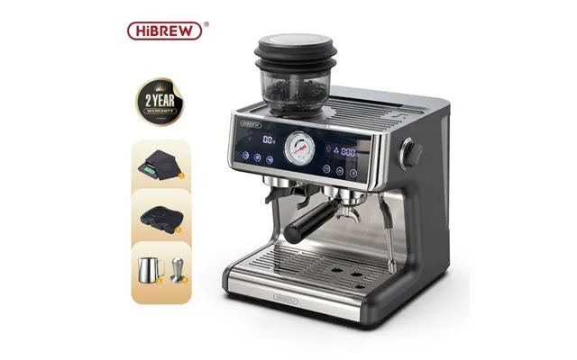 Eu Stock & Ships Immediately Hibrew H7a Dual Boiler System Barista Pro 20bar Bean To Espresso Cafetera Coffee Machine Wi