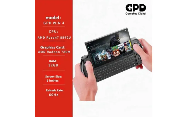 Gpd Win 4 2025 Amd R7 8840u Processor - 32gb Ram