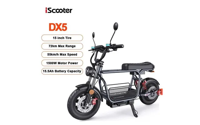 Iscooter Dx5 Electric Scooter 1500w 15.6ah Scooter For Adults 72km Range 15''scooter With Nfcs 55km H Speed