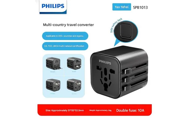 Philips Global Adapter Plug For International Travel - Universal Socket For Uk product image