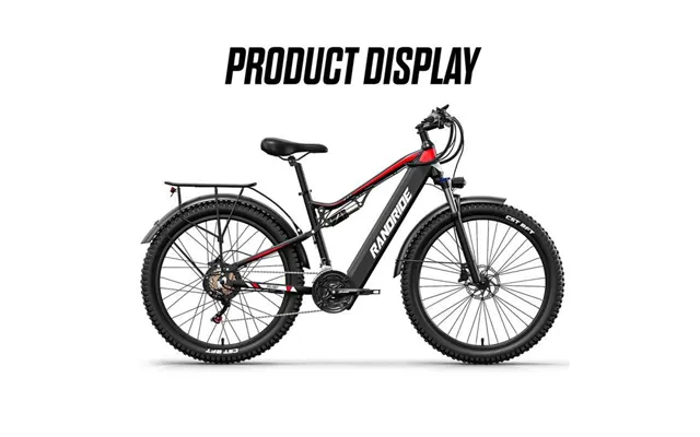 Randride Yg90b Electric Bike 1000w Motor 45km H Max Speed 48v17ah Removable Battery 80-90km Max Range 27