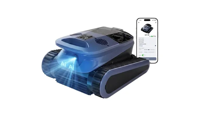 Seauto Sat40 Cordless Robotic Pool Cleaner 240 Min Runtime 4 Brush Motors App Control Wall Climbing Waterline Cleaning F