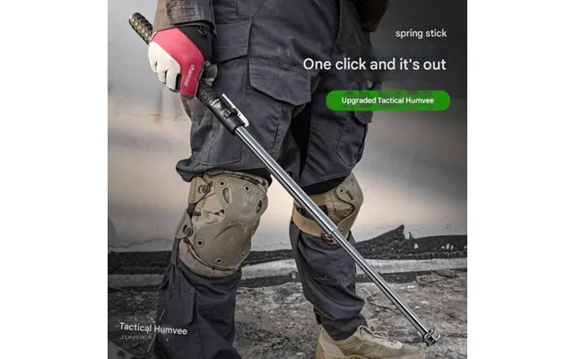 Telescopic Three-section Automatic Spring Baton Self-defense Product Vehicle Baton Solid Self-defense