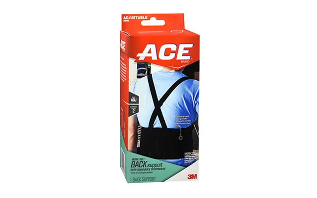 Ace - Work Belt Back Support With Removable Suspenders Adjustable