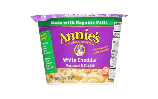 Annie's Homegrown - White Cheddar Microwavable Mac And Cheese Cup