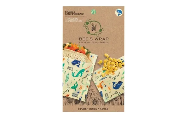 Bees Wrap - Under The Sea Snack Sandwich Bags