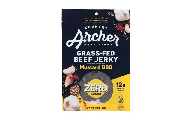 Country Archer - Grass-fed Zero Sugar Beef Jerky Mustard Bbq