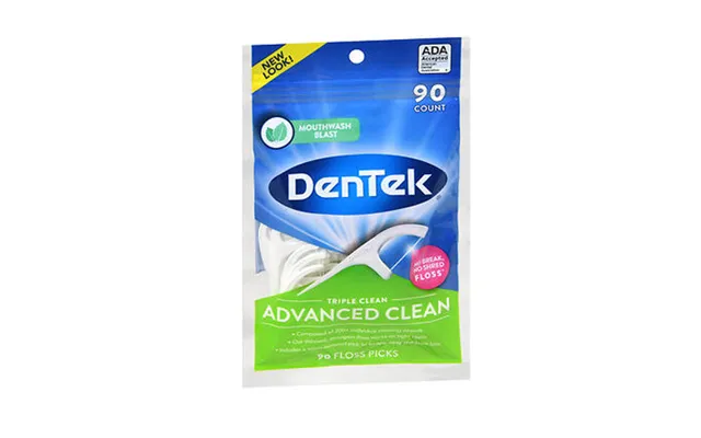 Dentek - Triple Clean Advanced Clean Floss Picks Mouthwash Blast