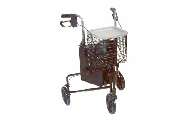 Drive Medical - 3 Wheel Rollator Drive Deluxe Blue Folding Aluminum Frame