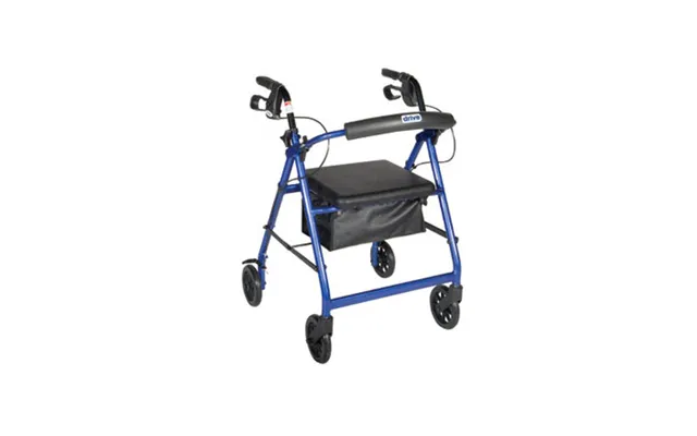 Drive Medical - Aluminum Rollator Walker Fold Up And Removable Back Support