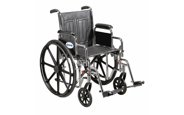 Drive Medical - Bariatric Wheelchair Sentra Ec Heavy Duty Desk Length Arm Padded