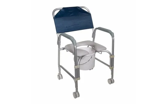 Drive Medical - Commode Shower Chair Drive Fixed Arm Aluminum Frame 21 Inch Height