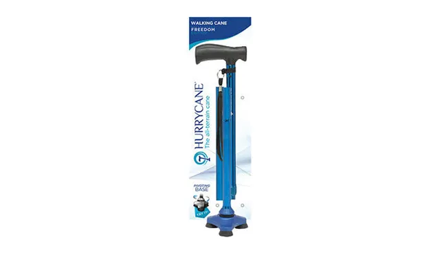 Drive Medical - Hurrycane Freedom Folding Cane With T Handle Blue