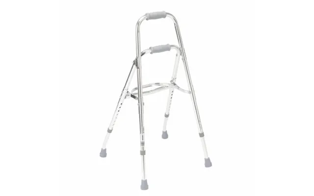 Drive Medical - Side Step Folding Walker Adjustable Height Drive Hemi Aluminum Frame 300 Lbs