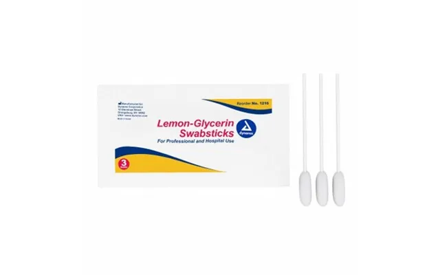 Dynarex - Lemon Glycerin Swabstick Foam Tip
