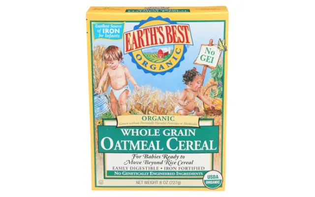 Earth's Best - Organic Whole Grain Oatmeal Cereal