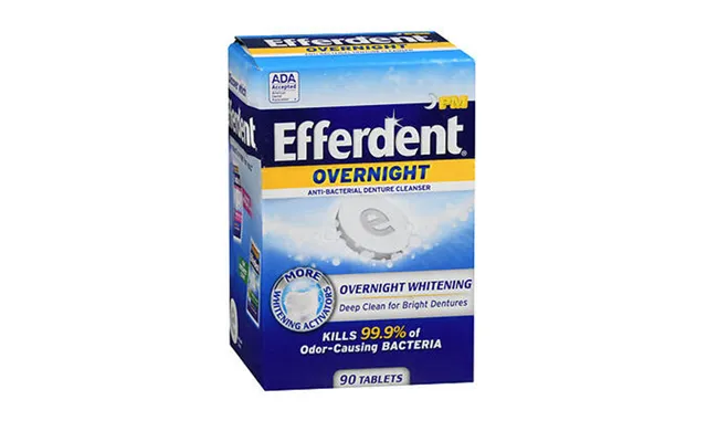 Efferdent - Pm Overnight Anti-bacterial Denture Cleanser