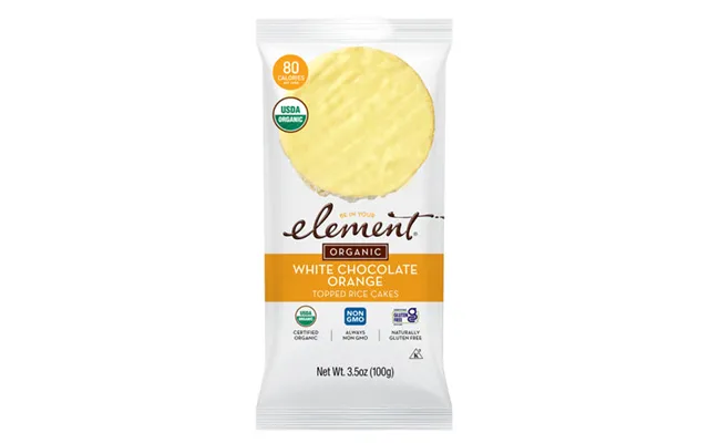 Element Snacks - Organic Dipped Rice Cakes Vanilla Orange