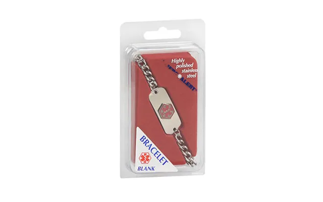 Emerg Alert - Medical Emergency Id Bracelet Blank Hypo Allergenic