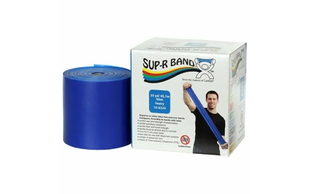 Fabrication Enterprises - Exercise Resistance Band Blue 5 Inch X 50 Yard Heavy Resistance 10-6324