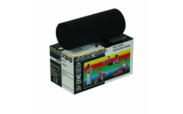 Fabrication Enterprises - Exercise Resistance Band Cando Black 5 Inch X 6 Yard X-heavy Resistance