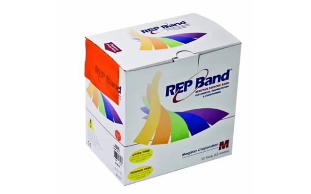 Fabrication Enterprises - Exercise Resistance Band Rep Band Orange 4 Inch X 50 Yard Light Resistance