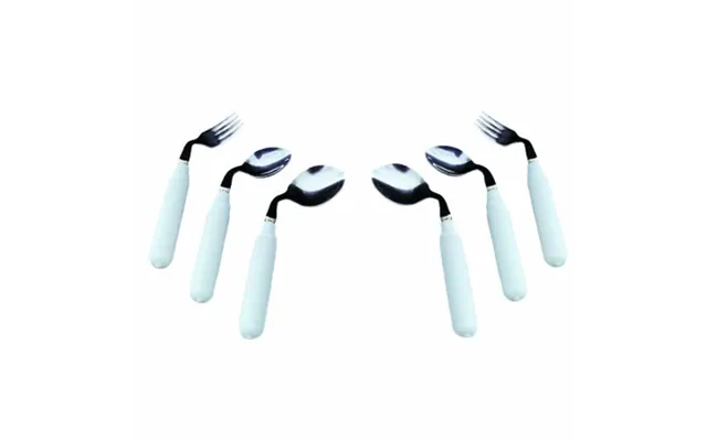 Fabrication Enterprises - Fork Comfort Grip Left Handed White