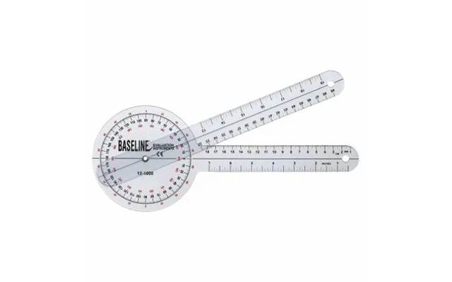 Fabrication Enterprises - Goniometer Baseline Plastic 12 Inch Arm Length 1â Increments Inches And Centimeters