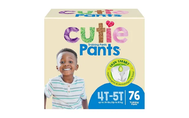 First Quality - Male Toddler Training Pants Cutie Pants Pull On With Tear Away Seams 4t To 5t Disposable Heavy Absor