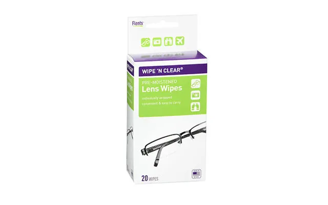 Flents - Wipe 'n Clear Pre-moistened Lens Wipes