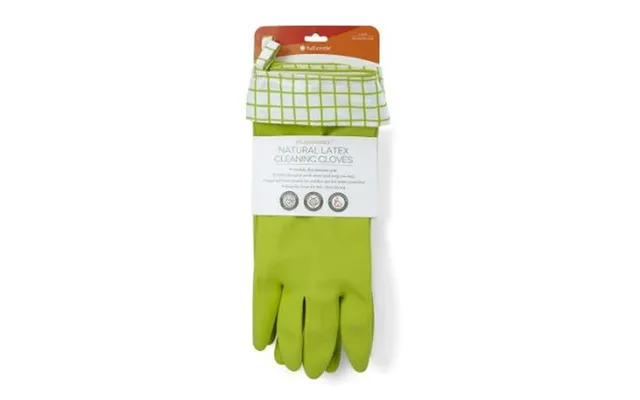 Full Circle Home - Splash Patrol Natural Latex Cleaning Gloves Size Large Gray