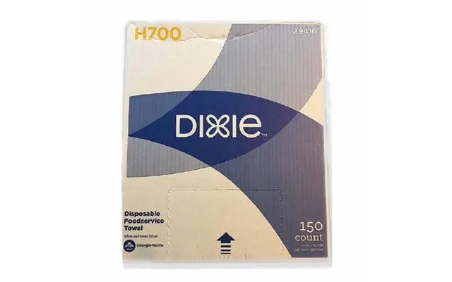 Georgia Pacific - Foodservice Towel Dixie Medium Duty White Green Nonsterile Hydro Entangled Fibers 13 X 23-1 2 Inch