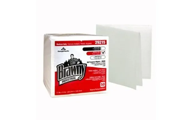 Georgia Pacific - Task Wipe Brawny Industrial Medium Duty White Nonsterile Airlaid Bonded Cellulose 13 X 13 Inch Reus