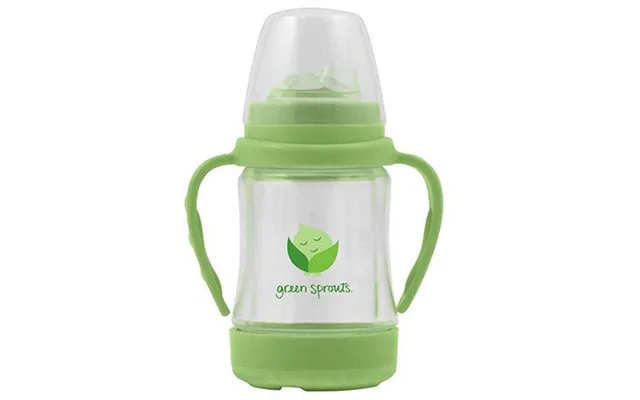 Green Sprouts - Sip 'n Straw Glass Cup