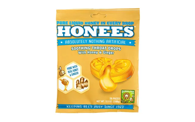 Honees - Honey Ginger Drops Natural