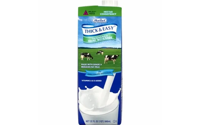 Hormel - Thickened Beverage Thick & Easy Dairy 32 Oz. Container Carton Milk Flavor Ready To Use Nectar Consi