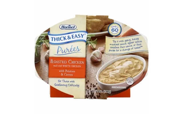 Hormel - Thickened Food Tray Roasted Chicken With Potatoes Carrots Flavor Puree