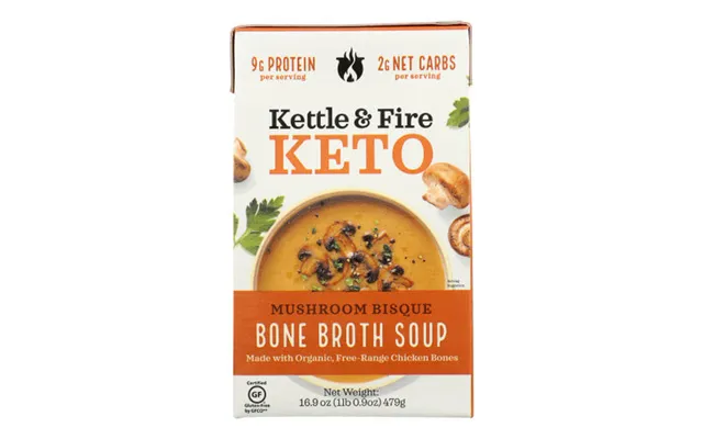 Kettle And Fire - Keto Soup Mushroom Bisque Chicken Bone Broth