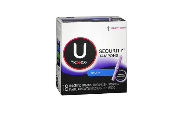 Kotex - Regular Security Unscented Plastic Tampons