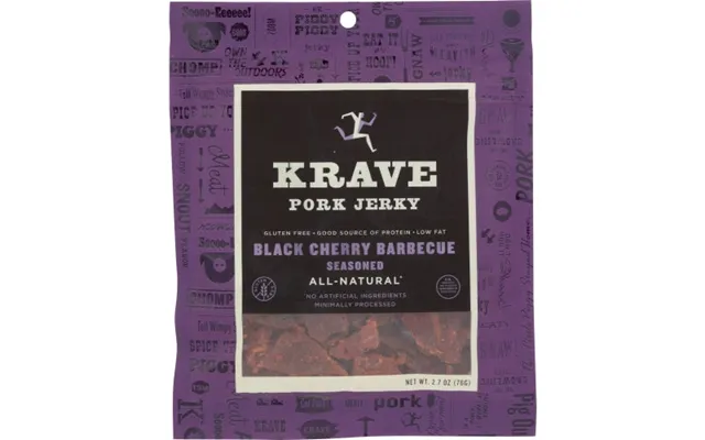 Krave Pure Foods - Jerky Pork Blk Chry Bbq